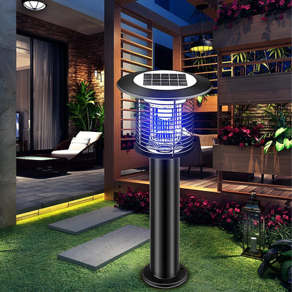 Solar Waterproof LED Outdoor Mosquito Bug Zapper Killer Lawn Pillar Lights - Flare Shack