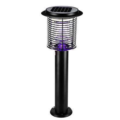 Solar Waterproof LED Outdoor Mosquito Bug Zapper Killer Lawn Pillar Lights
