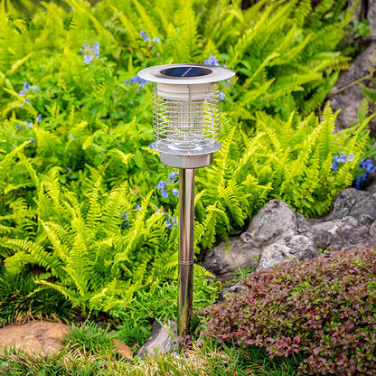 Solar Waterproof LED Outdoor Mosquito Bug Zapper Killer Lawn Pillar Lights - Flare Shack