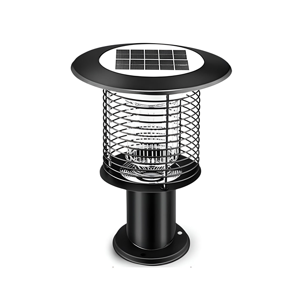 Solar Waterproof LED Outdoor Mosquito Bug Zapper Killer Post light Rechargeable
