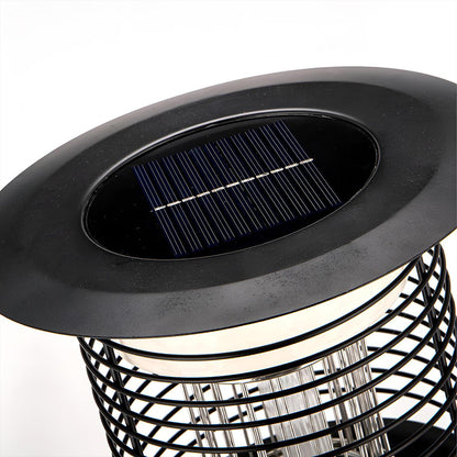 Solar Waterproof LED Outdoor Mosquito Bug Zapper Killer Post light Rechargeable