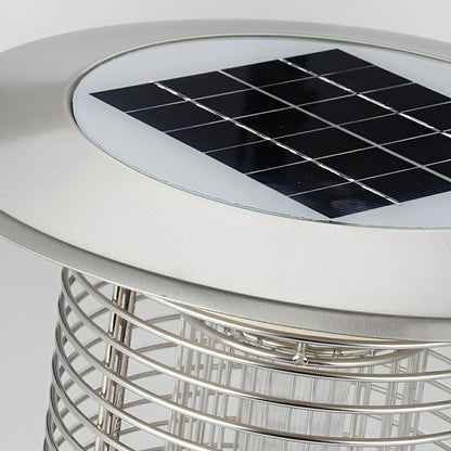 Solar Waterproof LED Outdoor Mosquito Bug Zapper Killer Post light Rechargeable