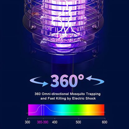 Solar Waterproof LED Outdoor Mosquito Bug Zapper Killer Post light Rechargeable