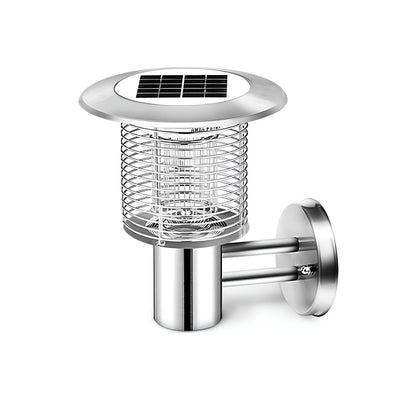Solar Waterproof LED Outdoor Mosquito Bug Zapper Killer Wall Lights Rechargeable