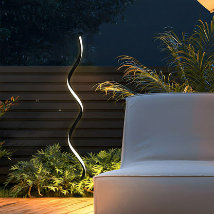 Solar Waterproof Minimalist Spiral Outdoor LED Landscape Lawn Lights - Flare Shack