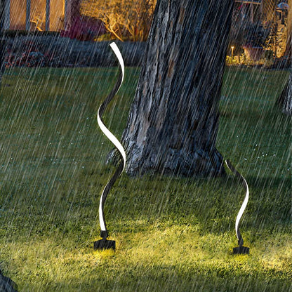 Waterproof Minimalist Spiral Outdoor LED Landscape Lawn Lights