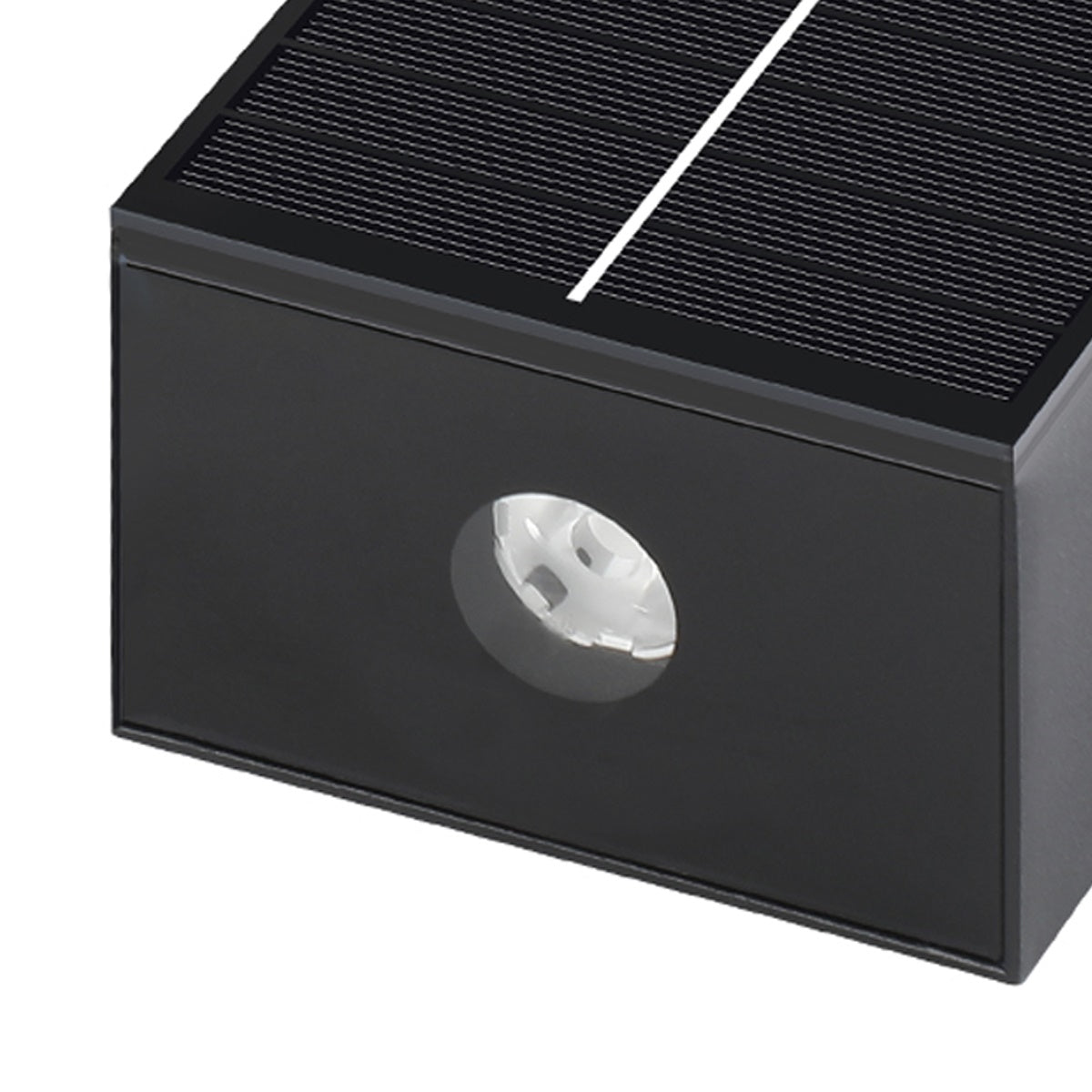 Solar Waterproof Modern Black Up&Down LED Outdoor Wall Washer Spot Lights