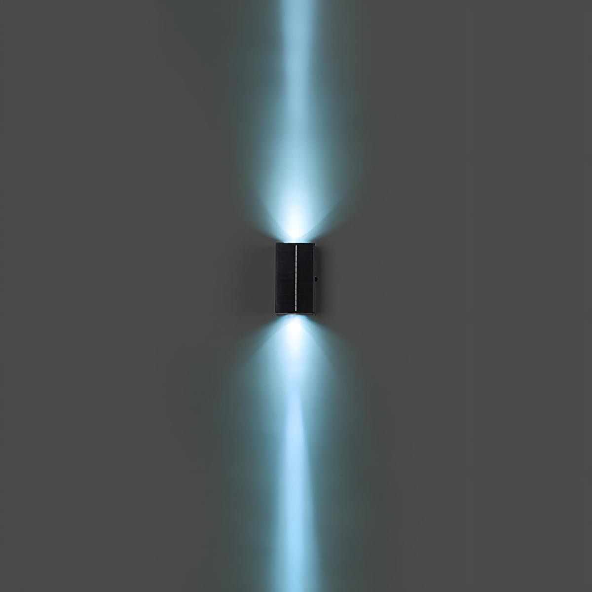 Solar Waterproof Modern Black Up&Down LED Outdoor Wall Washer Spot Lights - Flare Shack