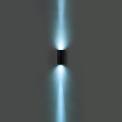 Solar Waterproof Modern Black Up&Down LED Outdoor Wall Washer Spot Lights - Flare Shack