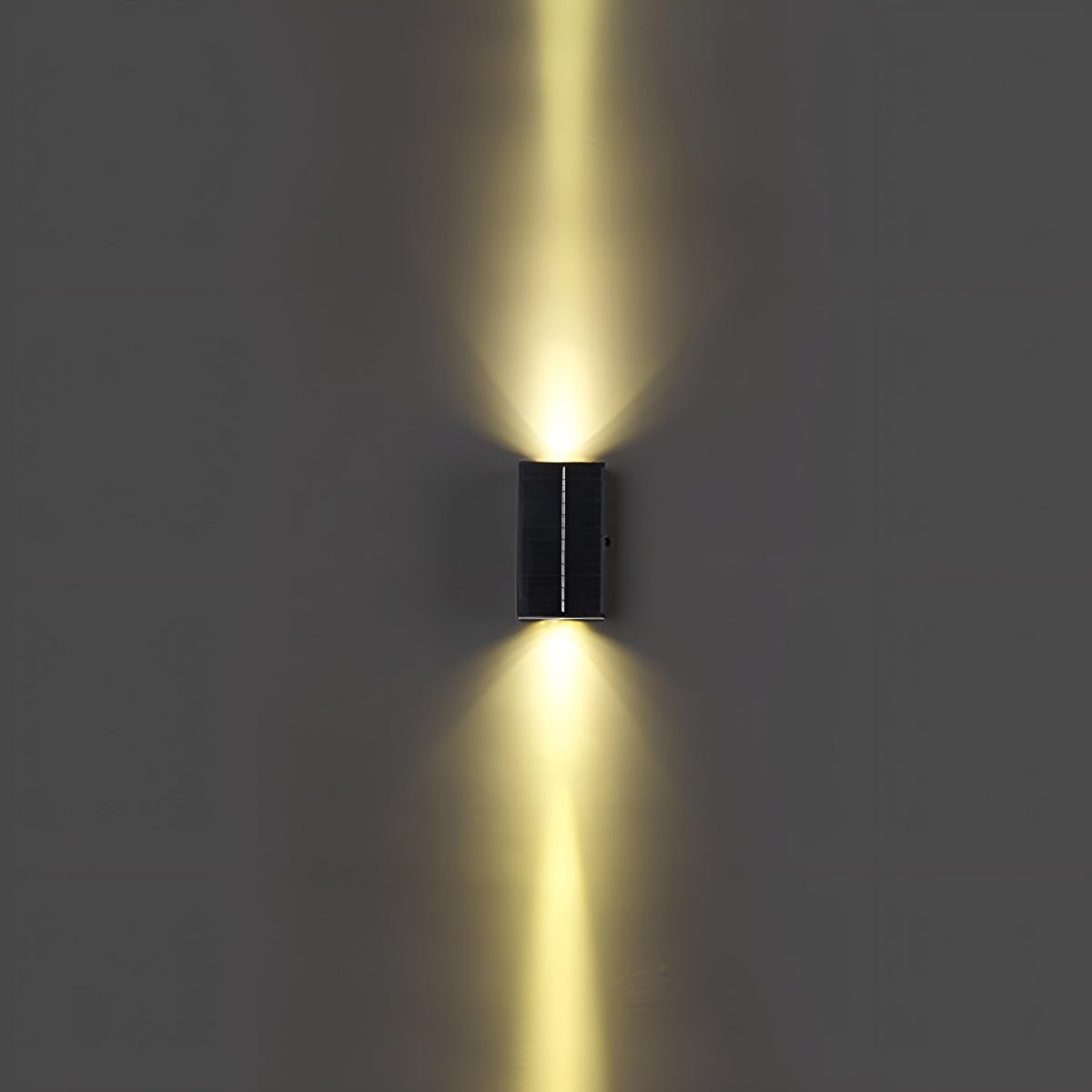 Solar Waterproof Modern Black Up&Down LED Outdoor Wall Washer Spot Lights - Flare Shack