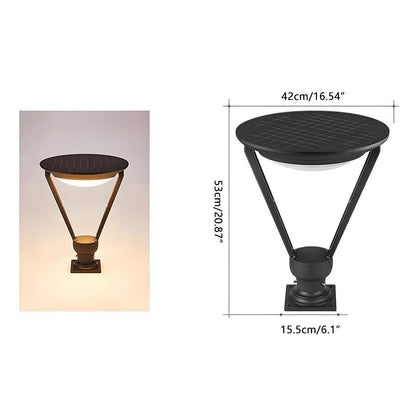 Waterproof Modern Conical LED Outdoor Post Lights