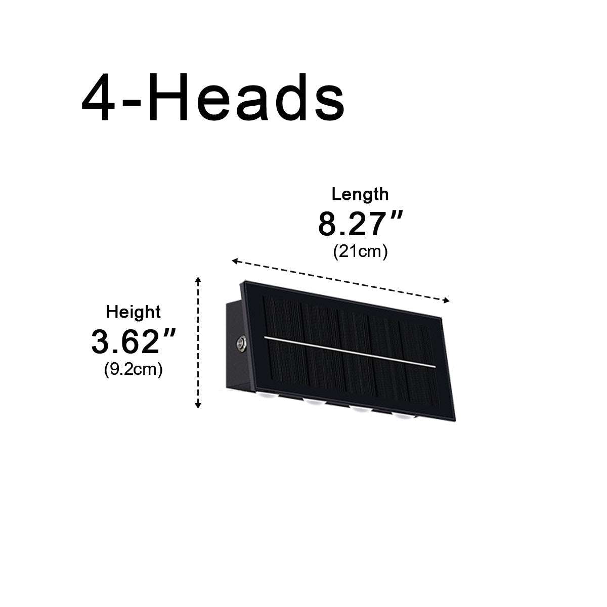 Solar Waterproof Modern Down LED Outdoor Wall Washer Light