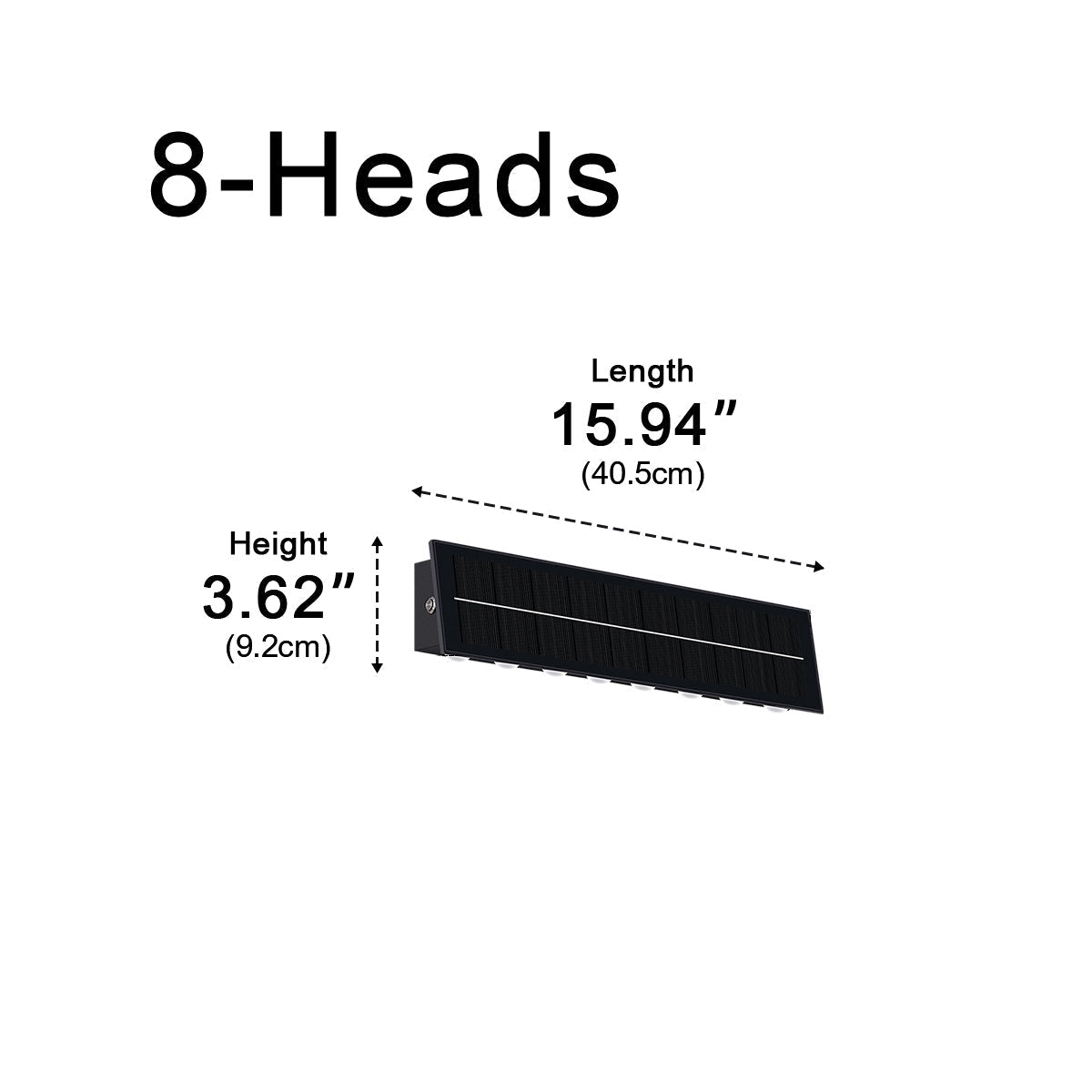 Solar Waterproof Modern Down LED Outdoor Wall Washer Light