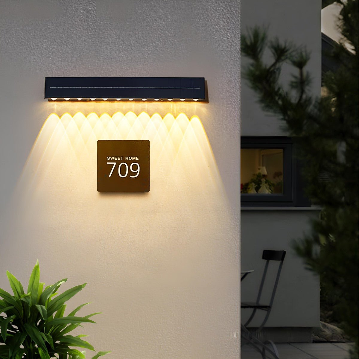 Solar Waterproof Modern Down LED Outdoor Wall Washer Light - Flare Shack