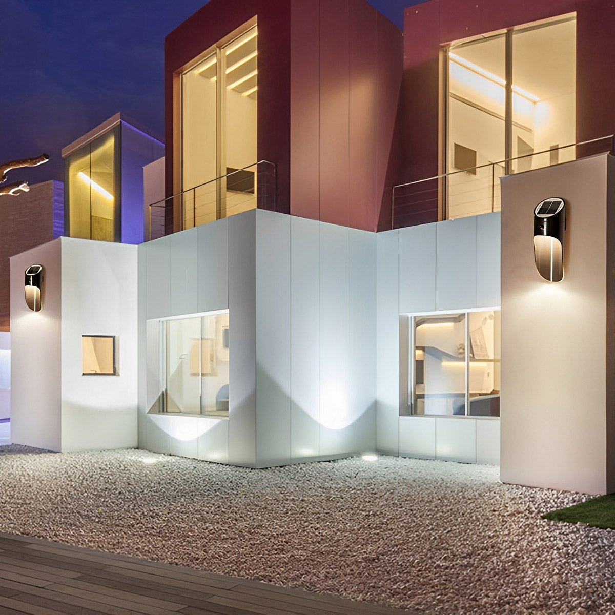 Solar Waterproof Modern Sensor Mode Outdoor Porch LED Wall Lights - Flare Shack