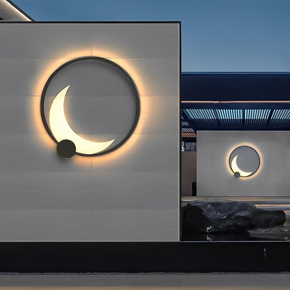Waterproof Moon Outdoor Wall Sconces