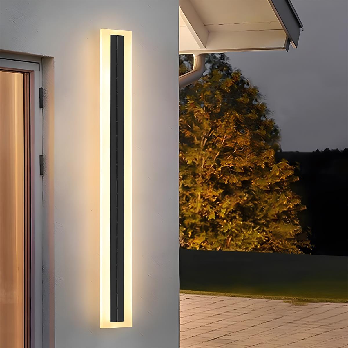 Solar Waterproof Outdoor LED Strip Porch Light Exterior Wall Lights - Flare Shack