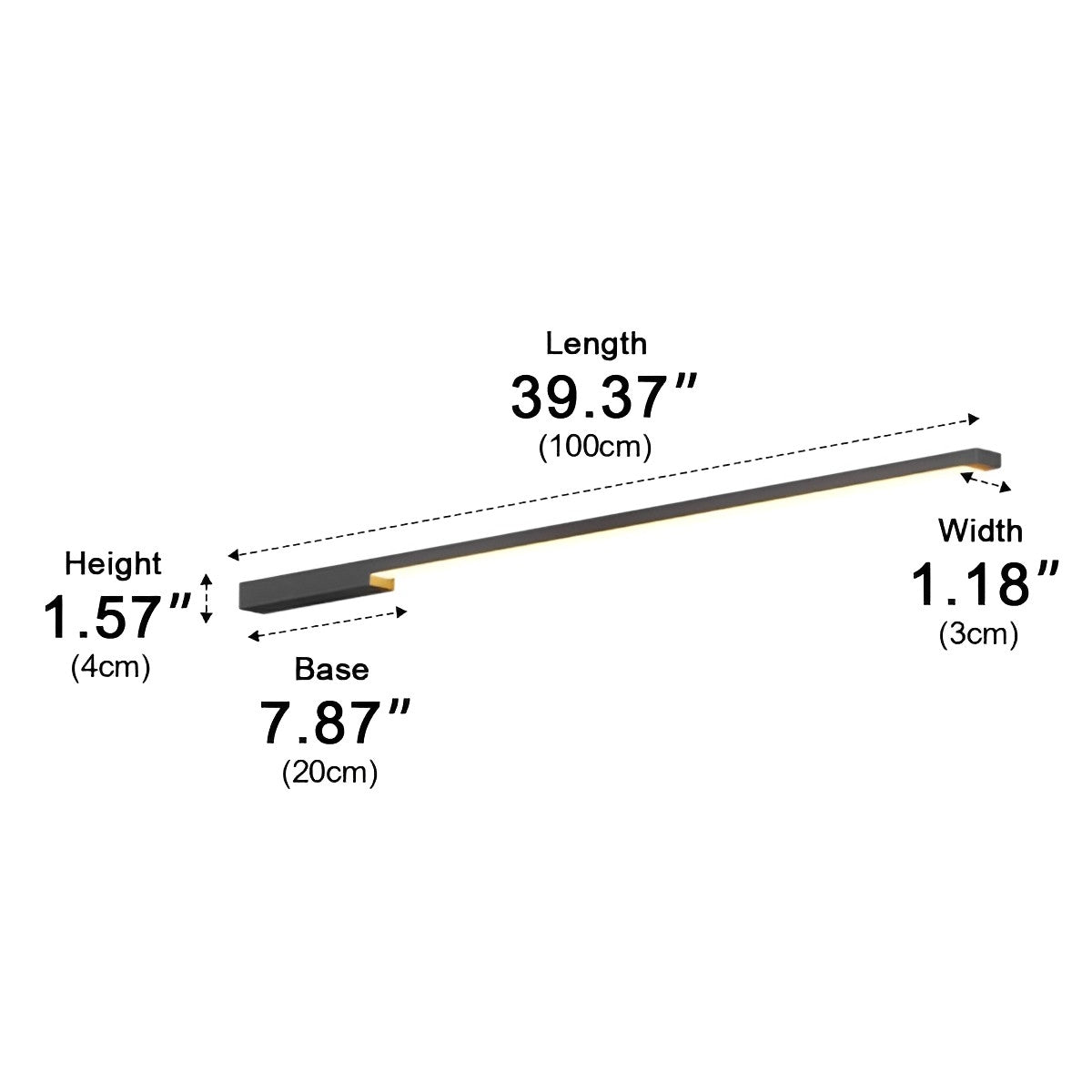 Waterproof Outdoor Long Light Strip LED Exterior Wall Lights