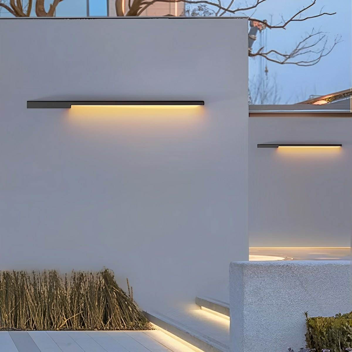 Solar Waterproof Outdoor Long Light Strip LED Exterior Wall Lights - Flare Shack