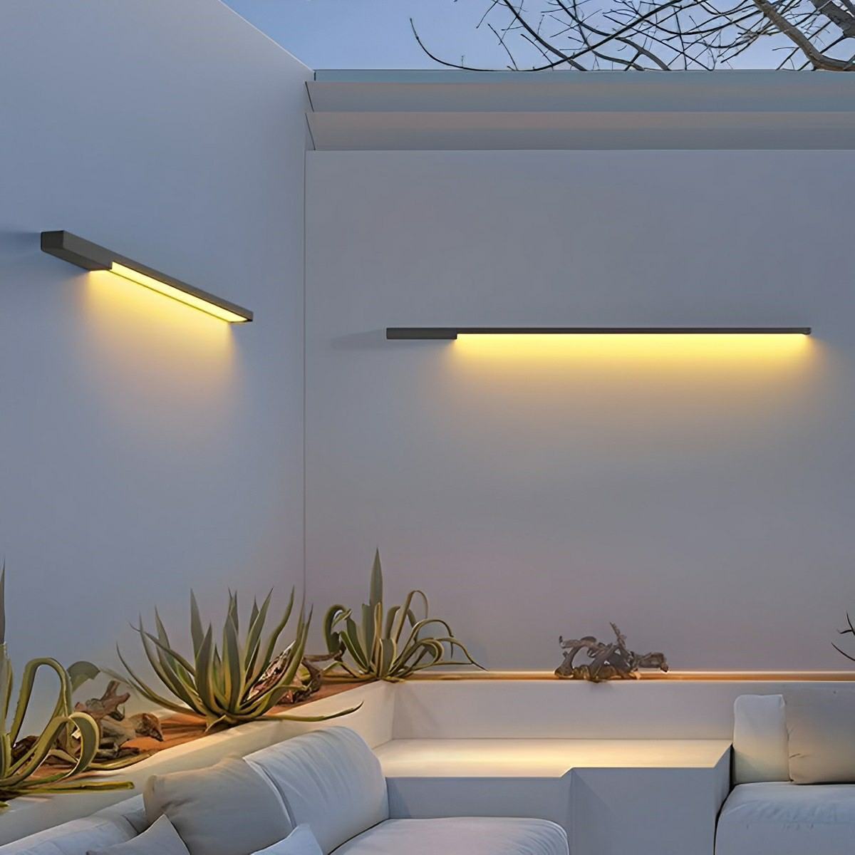 Solar Waterproof Outdoor Long Light Strip LED Exterior Wall Lights - Flare Shack