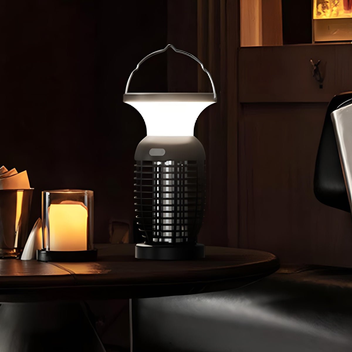 Solar Waterproof Outdoor Mosquito Bug Zapper Killer LED Hanging Lantern Lights