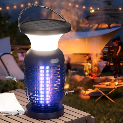 Solar Waterproof Outdoor Mosquito Bug Zapper Killer LED Hanging Lantern Lights - Flare Shack