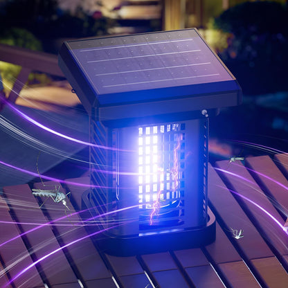 Solar Waterproof Outdoor Mosquito Bug Zapper Killer LED Hanging Lantern Lights - Flare Shack