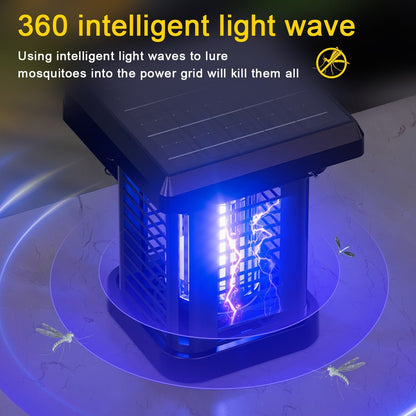 Solar Waterproof Outdoor Mosquito Bug Zapper Killer LED Hanging Lantern Lights