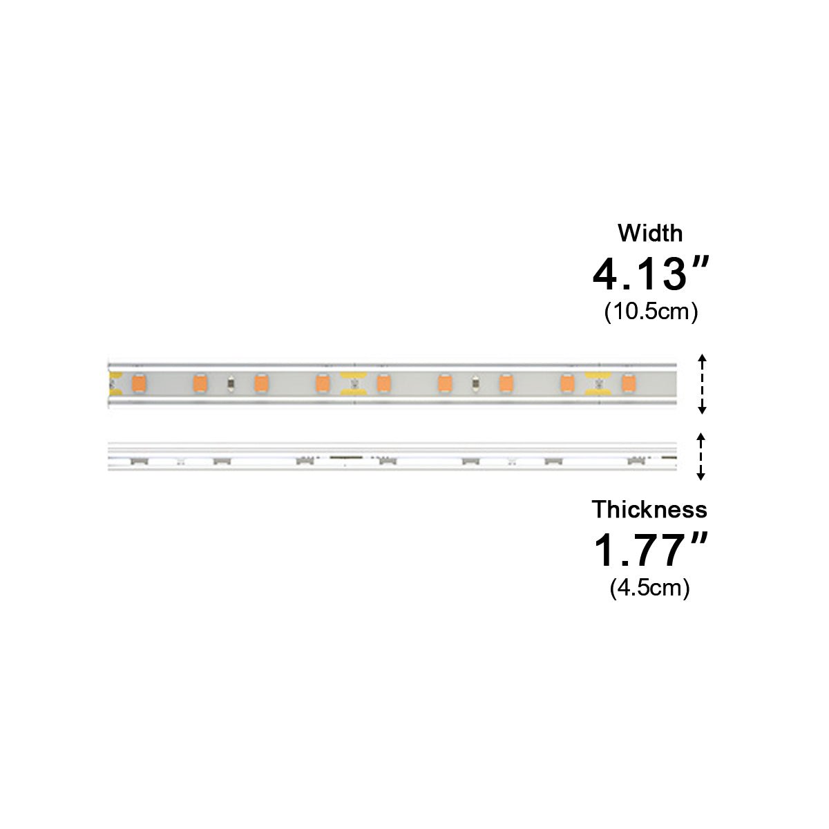Solar Waterproof Outdoor Recessed LED Linear LED Strip Light DIY