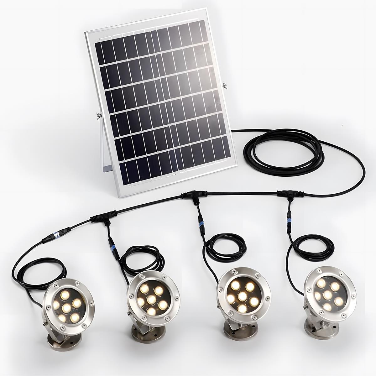 Solar Waterproof Outdoor  Submersible Spot Lights Underwater