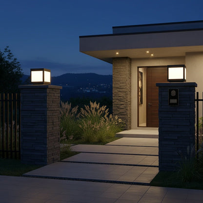 Solar Waterproof Post Cap Aluminum Column Pedestal Light - Flare Shack