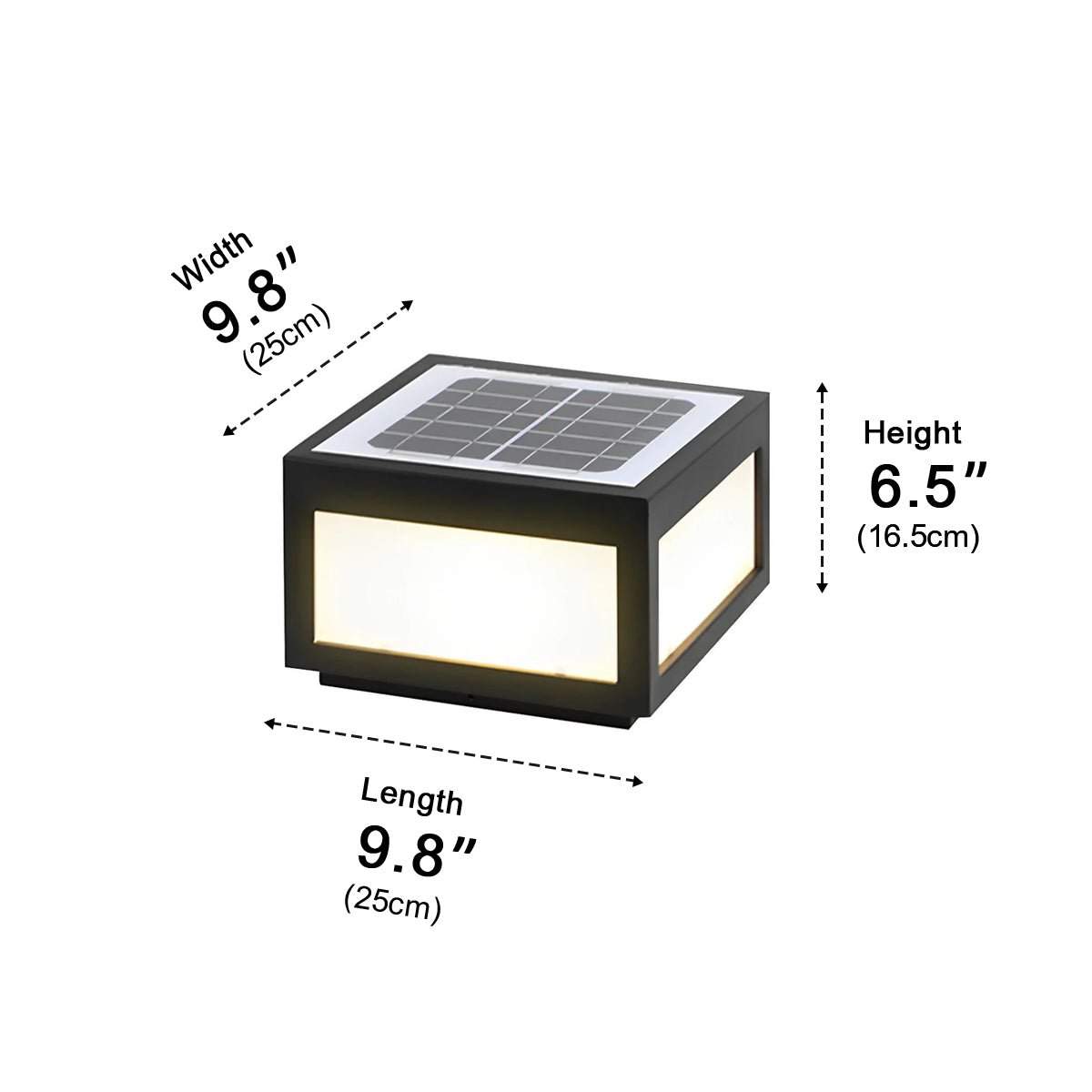 Modern Waterproof LED Fence Outdoor Post Cap Light