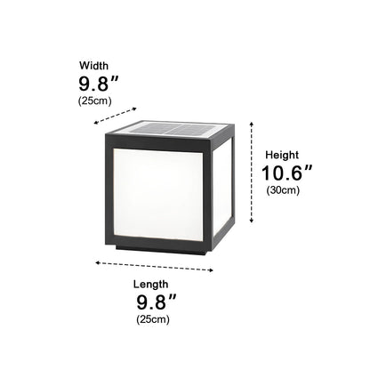 Waterproof Post Cap Aluminum Column Pedestal Light