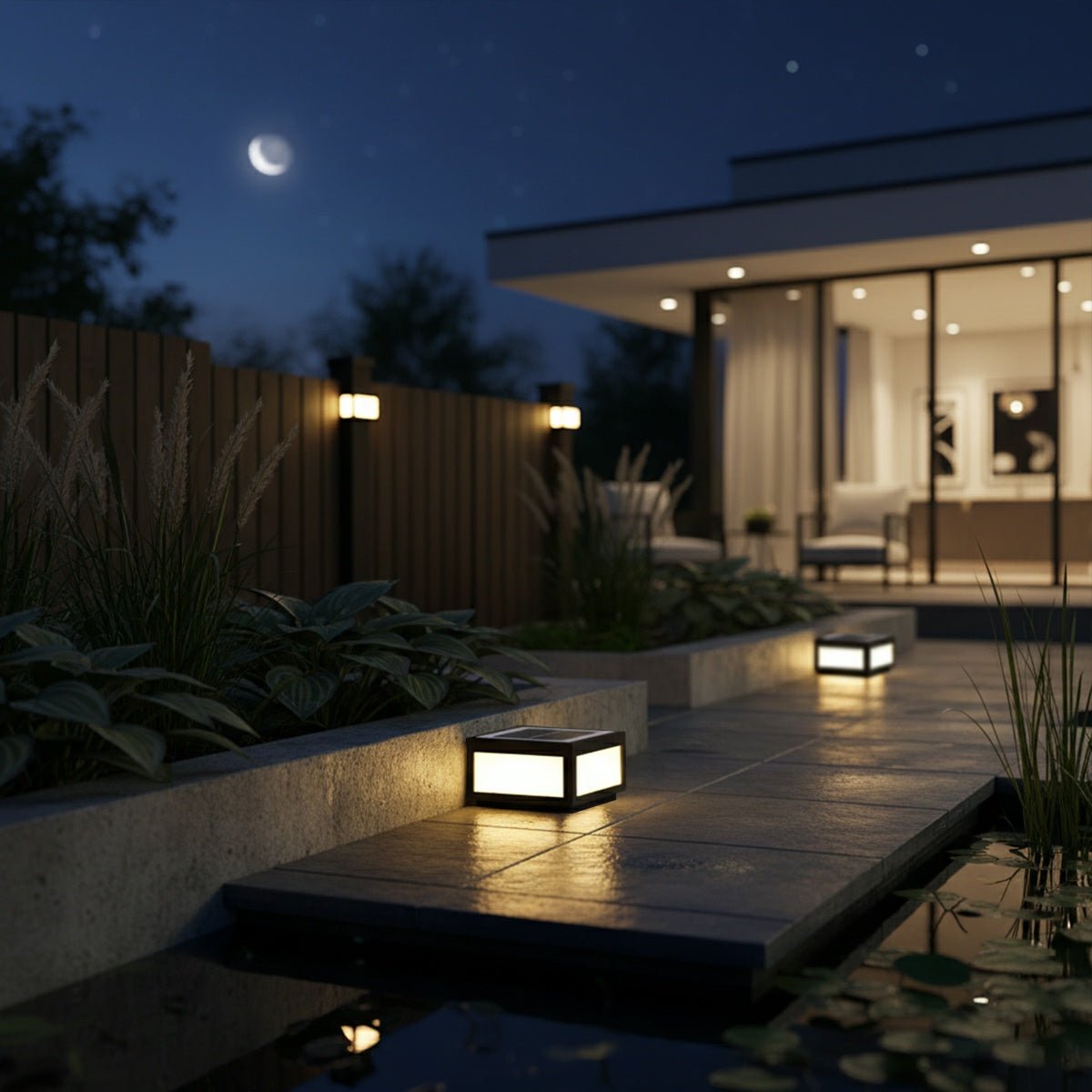 Solar Waterproof Post Cap Aluminum Column Pedestal Light - Flare Shack