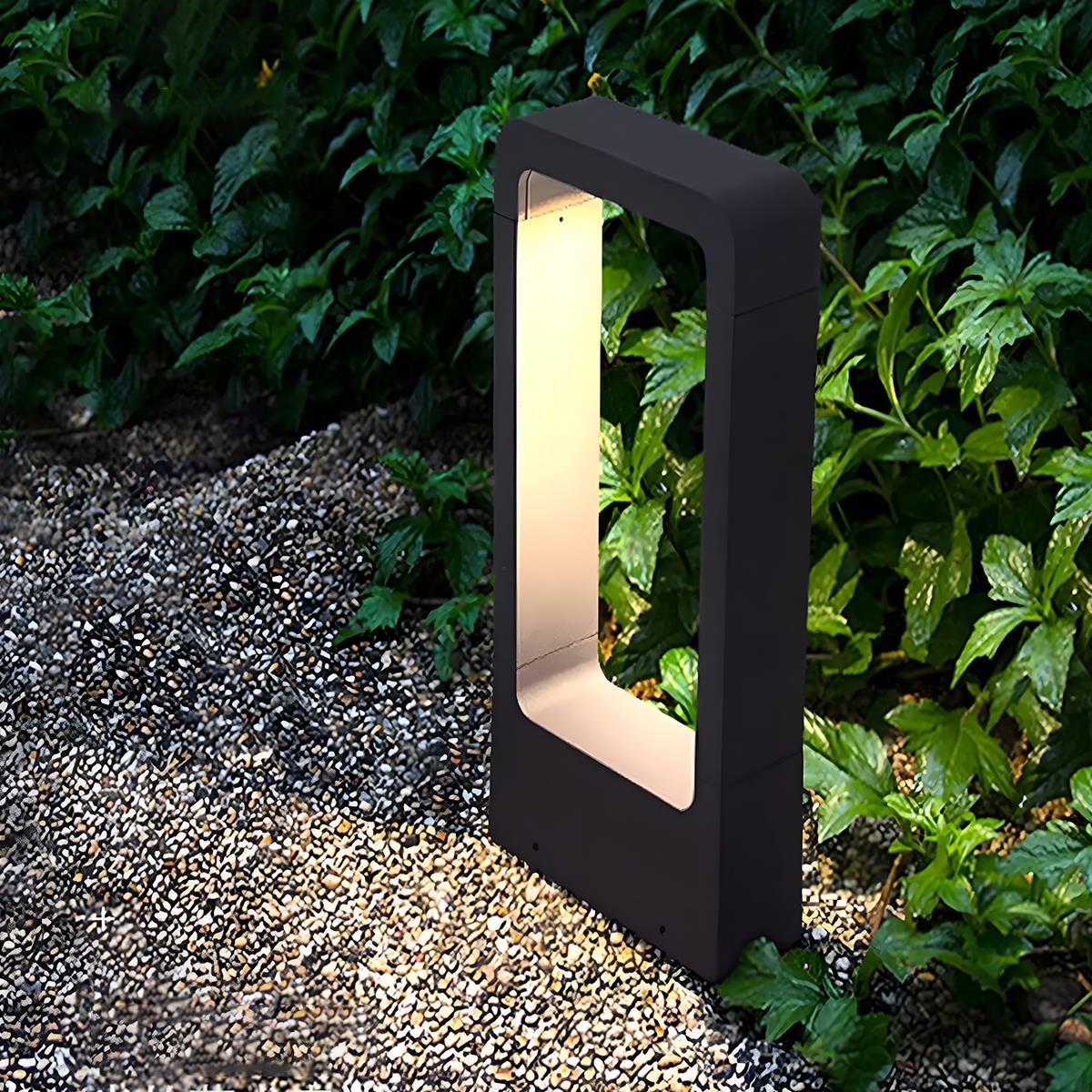 Solar Waterproof Rectangular Frame LED Outdoor Landscape Lighting - Flare Shack