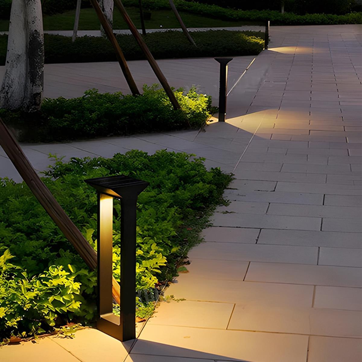 Solar Waterproof Rectangular Frame LED Outdoor Landscape Lighting - Flare Shack