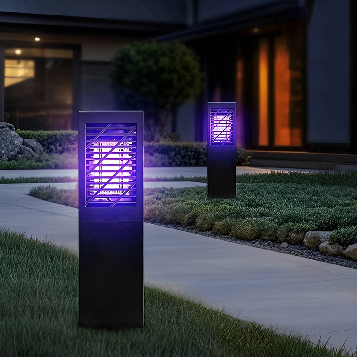 Solar Waterproof Rectangular LED Outdoor Mosquito Bug Zapper Killer Lawn Lights - Flare Shack