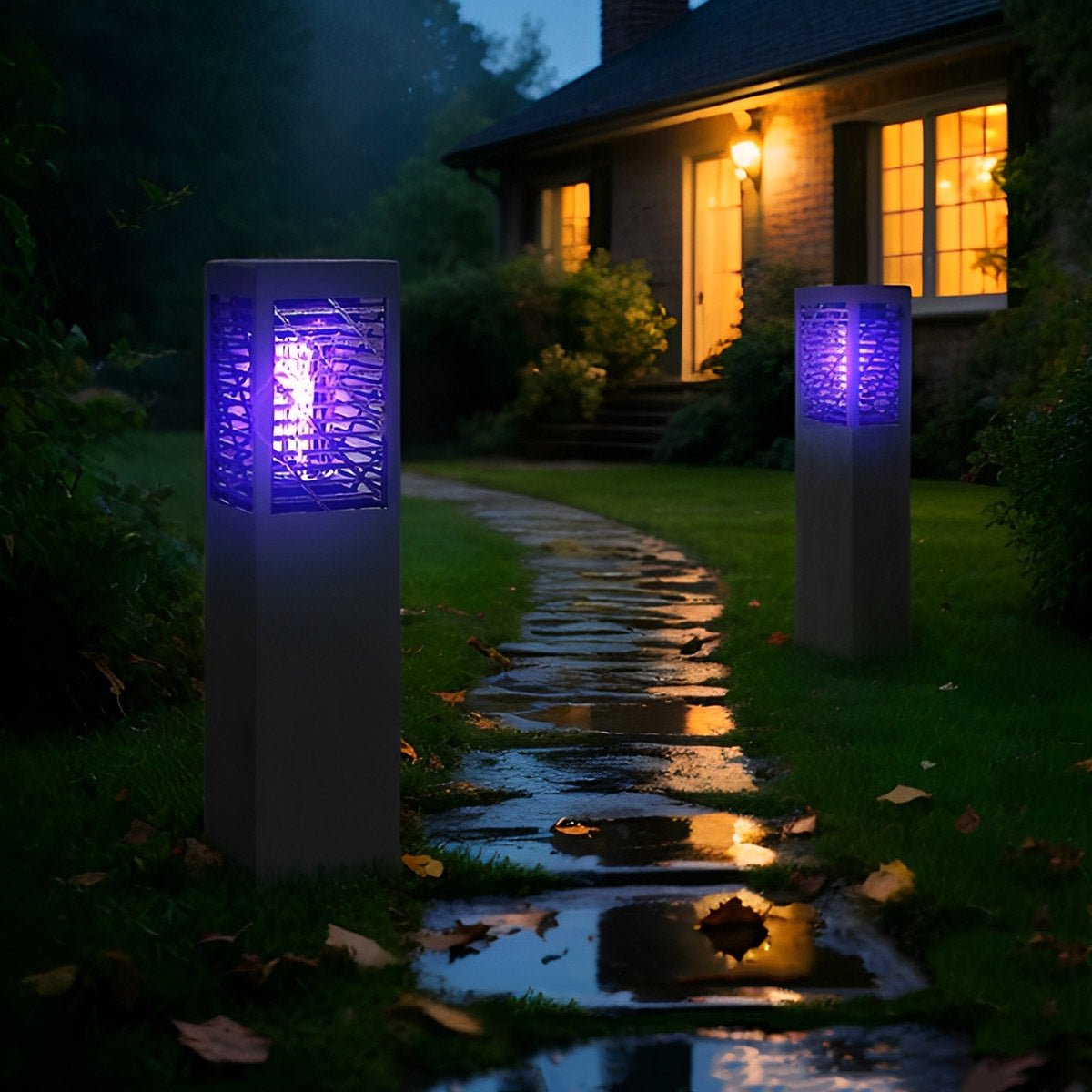 Solar Waterproof Rectangular LED Outdoor Mosquito Bug Zapper Killer Lawn Lights - Flare Shack