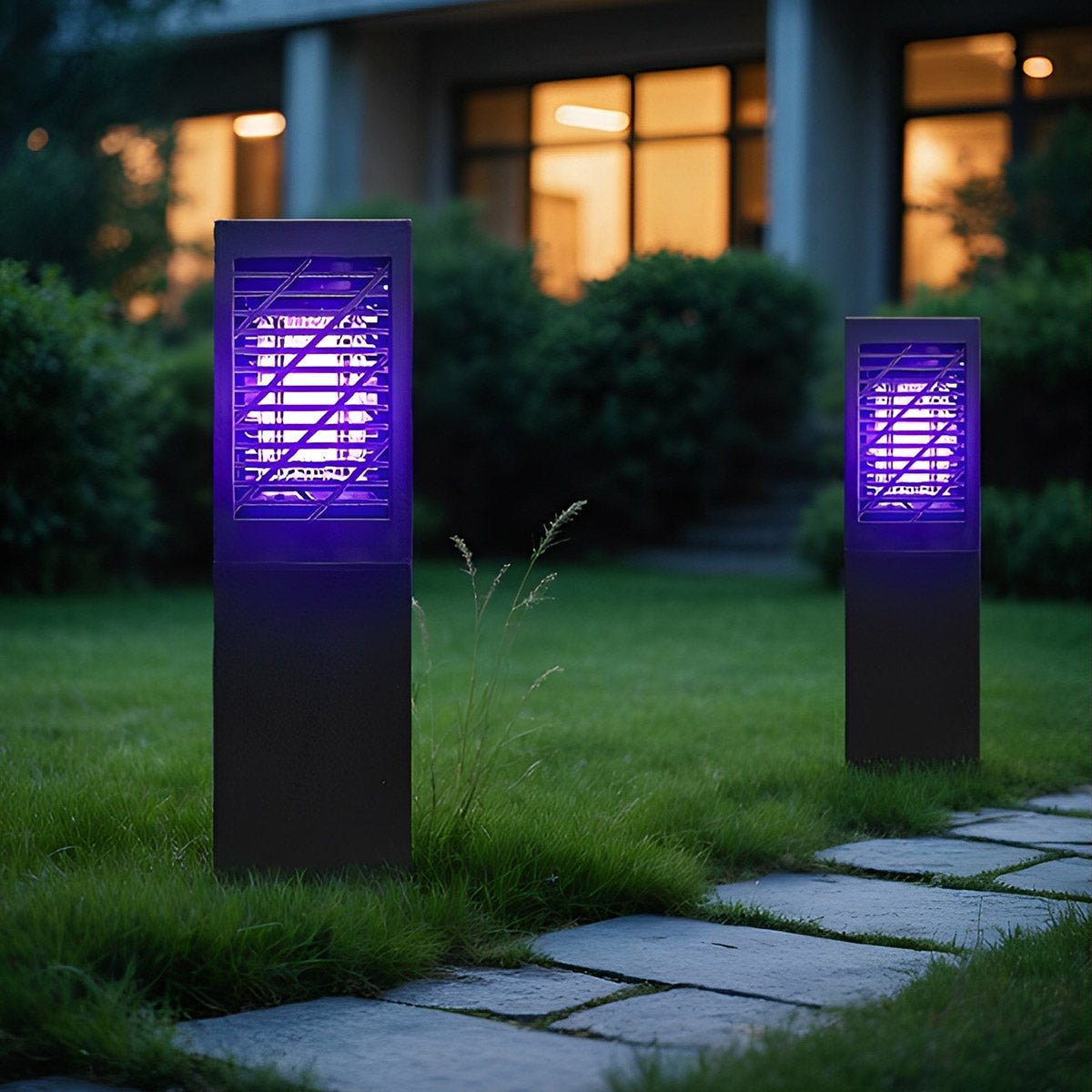 Solar Waterproof Rectangular LED Outdoor Mosquito Bug Zapper Killer Lawn Lights - Flare Shack