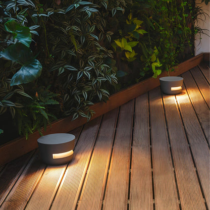 Solar Waterproof Round LED Outdoor Landscape Lighting - Flare Shack