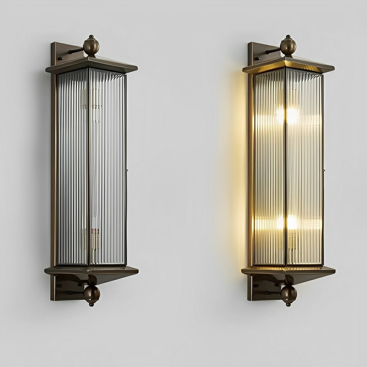 Waterproof Rustic Copper Outdoor LED Porch Wall Lights