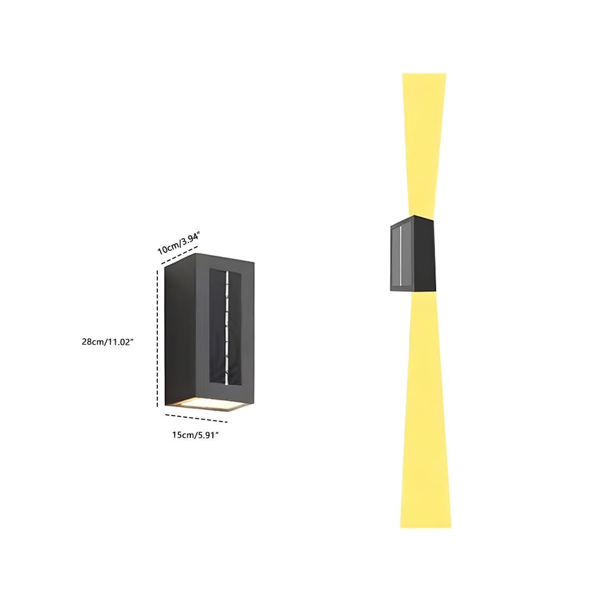 Modern Waterproof Up and Down LED Outdoor Wall Sconces