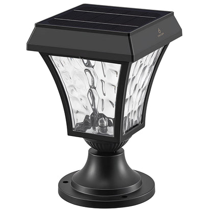Solar Waterproof Water Wave Lampshade LED Outdoor Post Lights