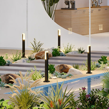 Square Column Modern LED Outdoor Pathway Lights - Flare Shack