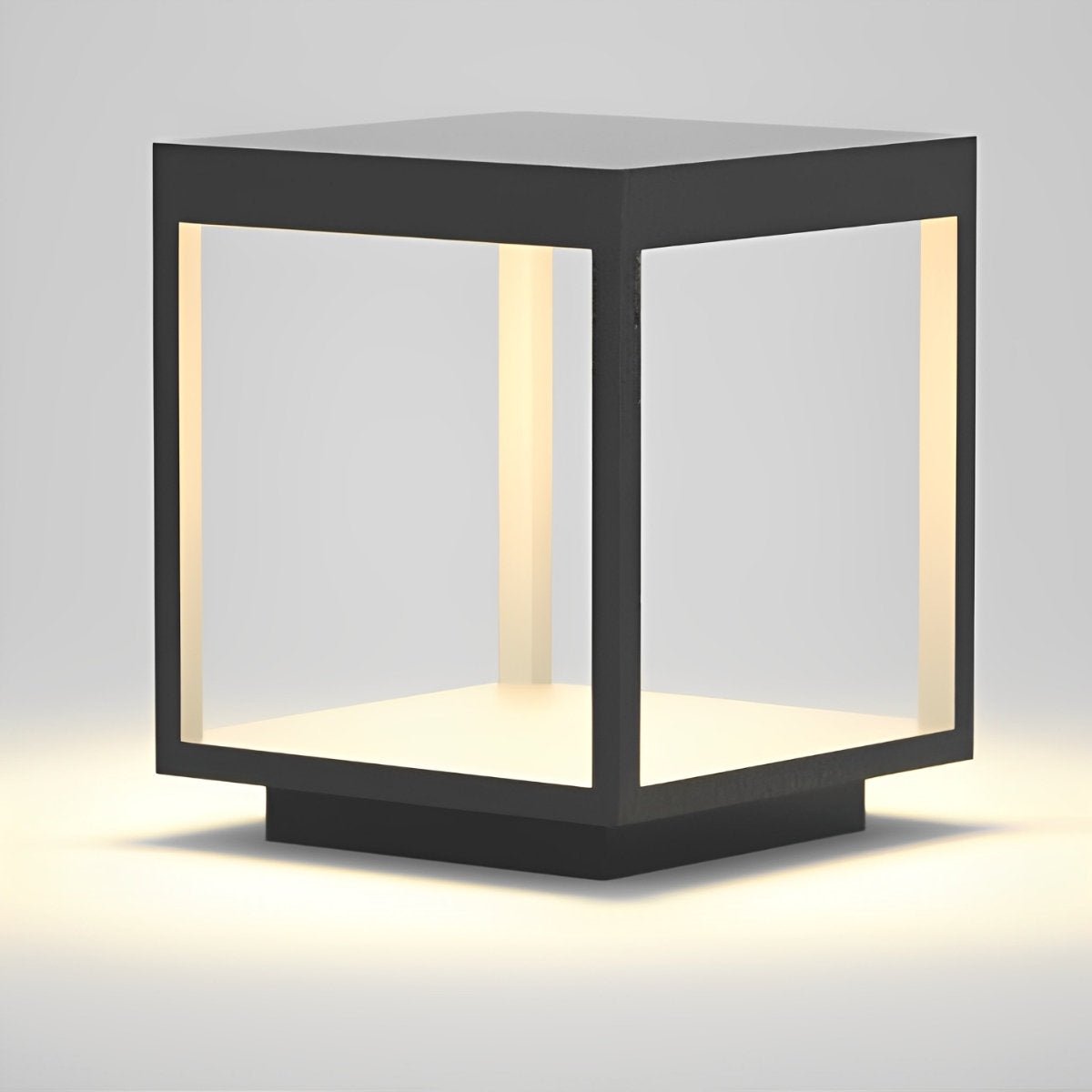Square Hollow Frame Waterproof LED Courtyard Post Cap Light