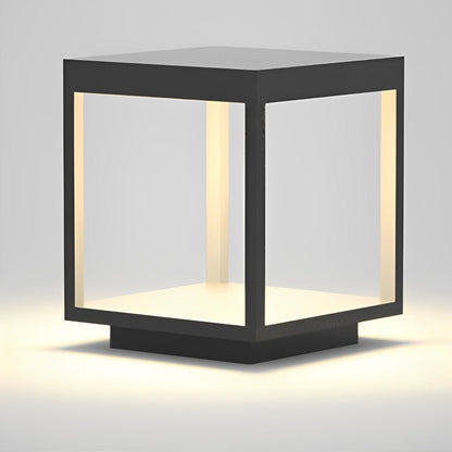 Square Hollow Frame Waterproof LED Courtyard Post Cap Light