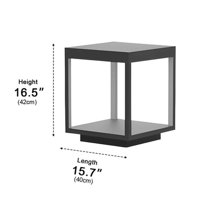 Square Hollow Frame Waterproof LED Outdoor Post Cap Light