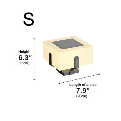 Modern White Square Waterproof Outdoor LED Fence Post Lights