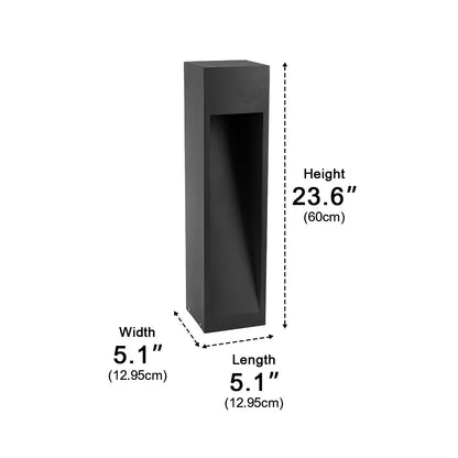 Outdoor Square LED Waterproof Black Pathway Walkway Lights