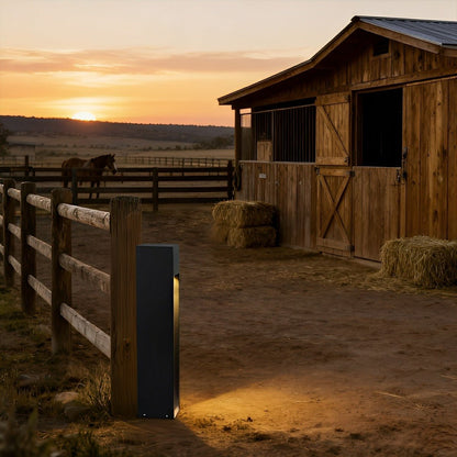 Outdoor Square LED Waterproof Black Pathway Walkway Lights